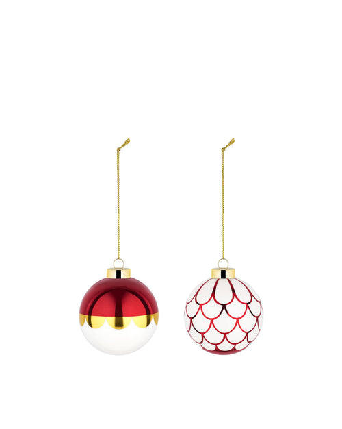 Delight Default Title Set of two Christmas baubles Alessi