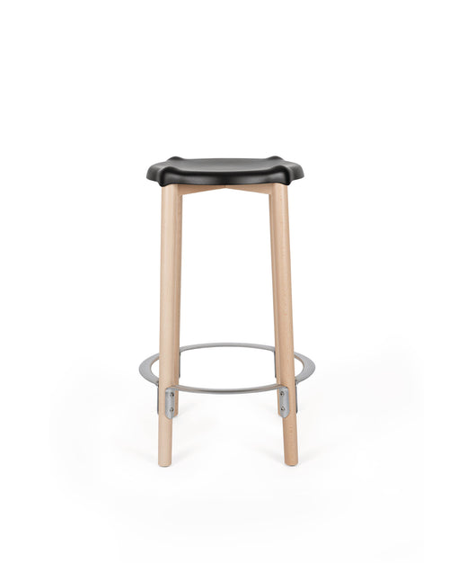 Poêle Collection black High stool Alessi