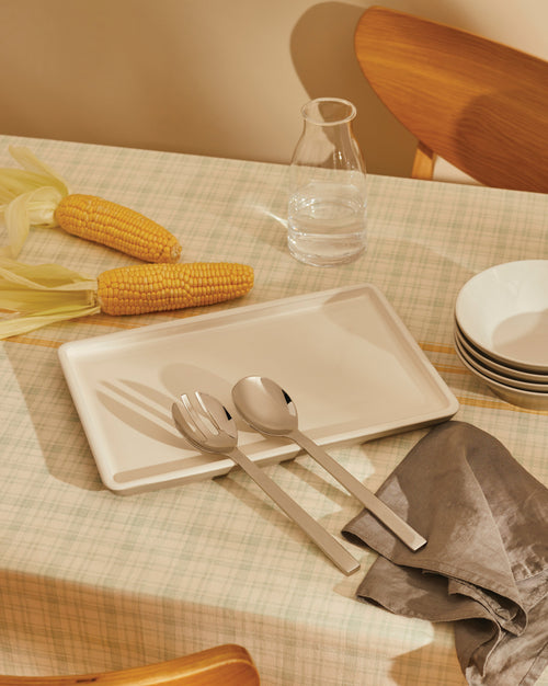 Tonale Light Grey, cm 36x17 || inch 14¼″x6¾″ Serving plate Alessi 1