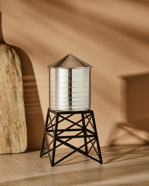 Water Tower stainless steel Container Alessi 1