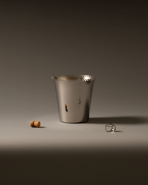 Edges stainless steel Ice bucket Alessi 4