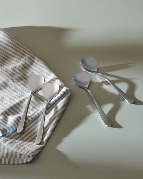 Big Love stainless steel Set of 4 tea spoons Alessi 1