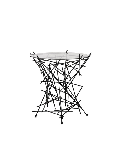 Blow up stainless steel Small table Alessi 4