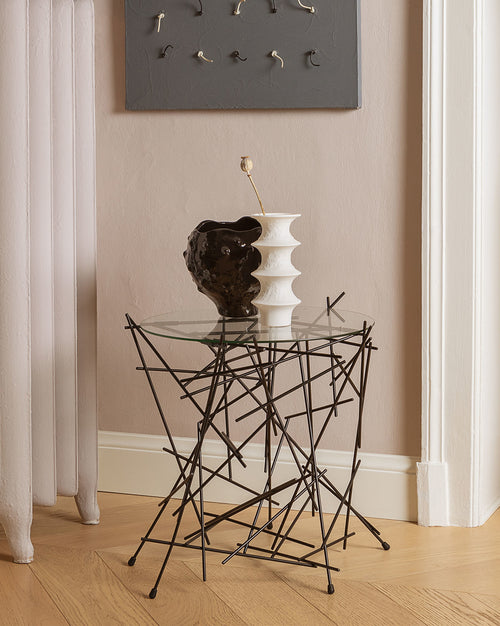 Blow up stainless steel Small table Alessi 1