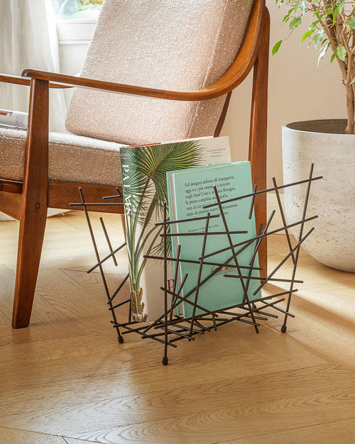 Blow up stainless steel Magazine holder Alessi 1