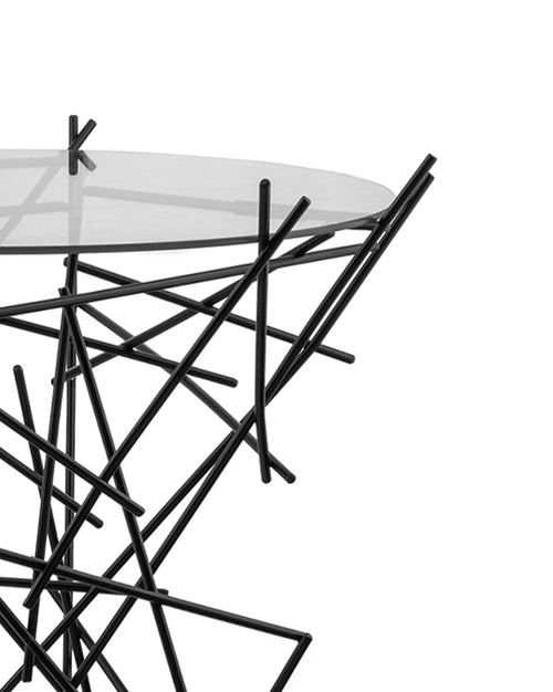 Blow up stainless steel Small table Alessi 2