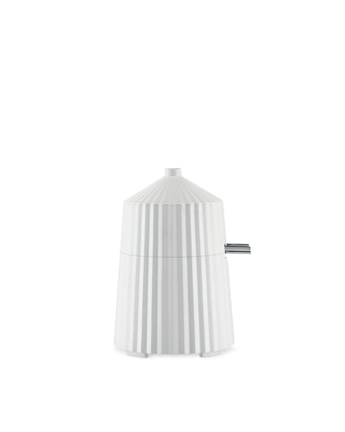 Plissé white Electric citrus-squeezer. British plug Alessi