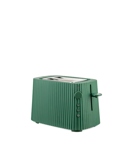Plissé green Toaster. European plug Alessi