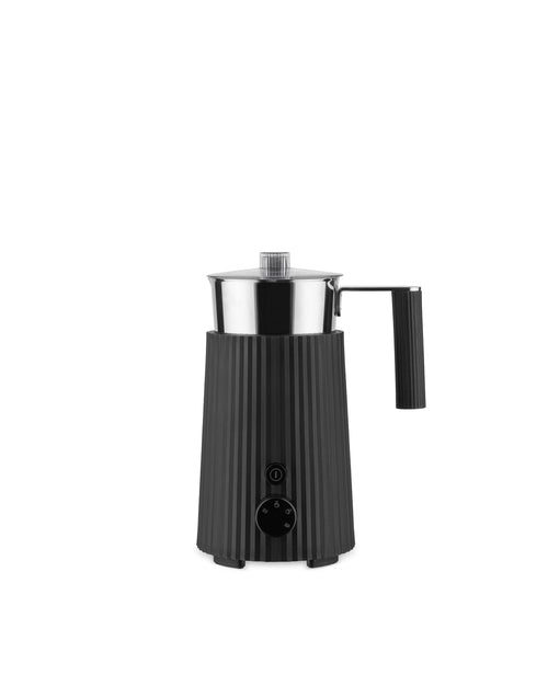 Plissé black Multi-function milk frother Alessi