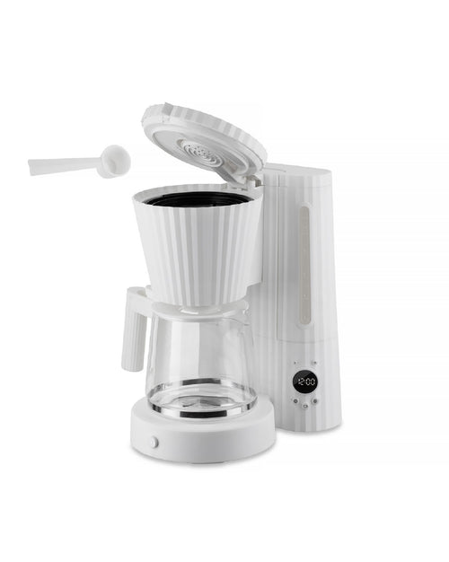 Plissé white Drip coffee maker. English plug. Alessi 3