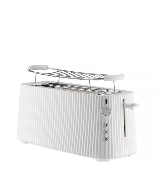 Plissé white Long double compartment toaster. English plug. Alessi