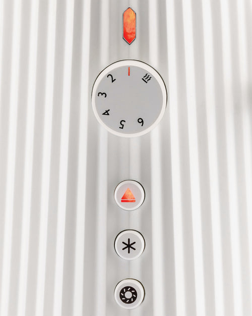 Plissé white Long double compartment toaster. English plug. Alessi 5