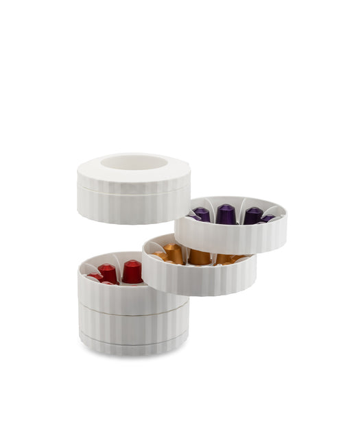 Plissé white Capsule holder Alessi 3
