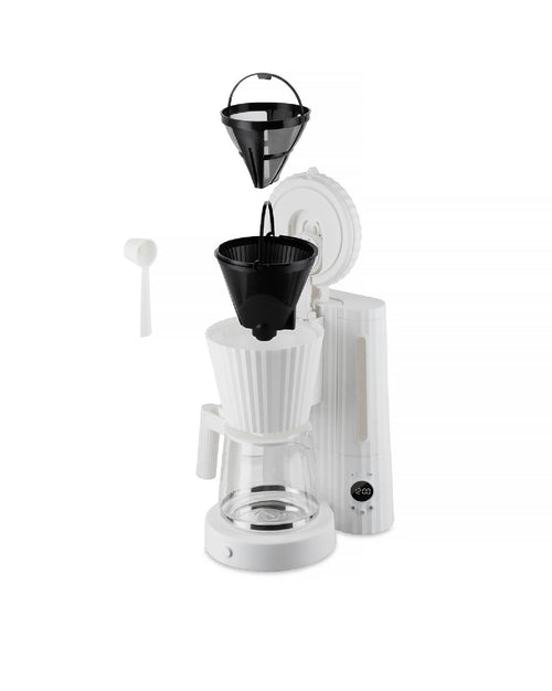 Plissé white Drip coffee maker. English plug. Alessi 5