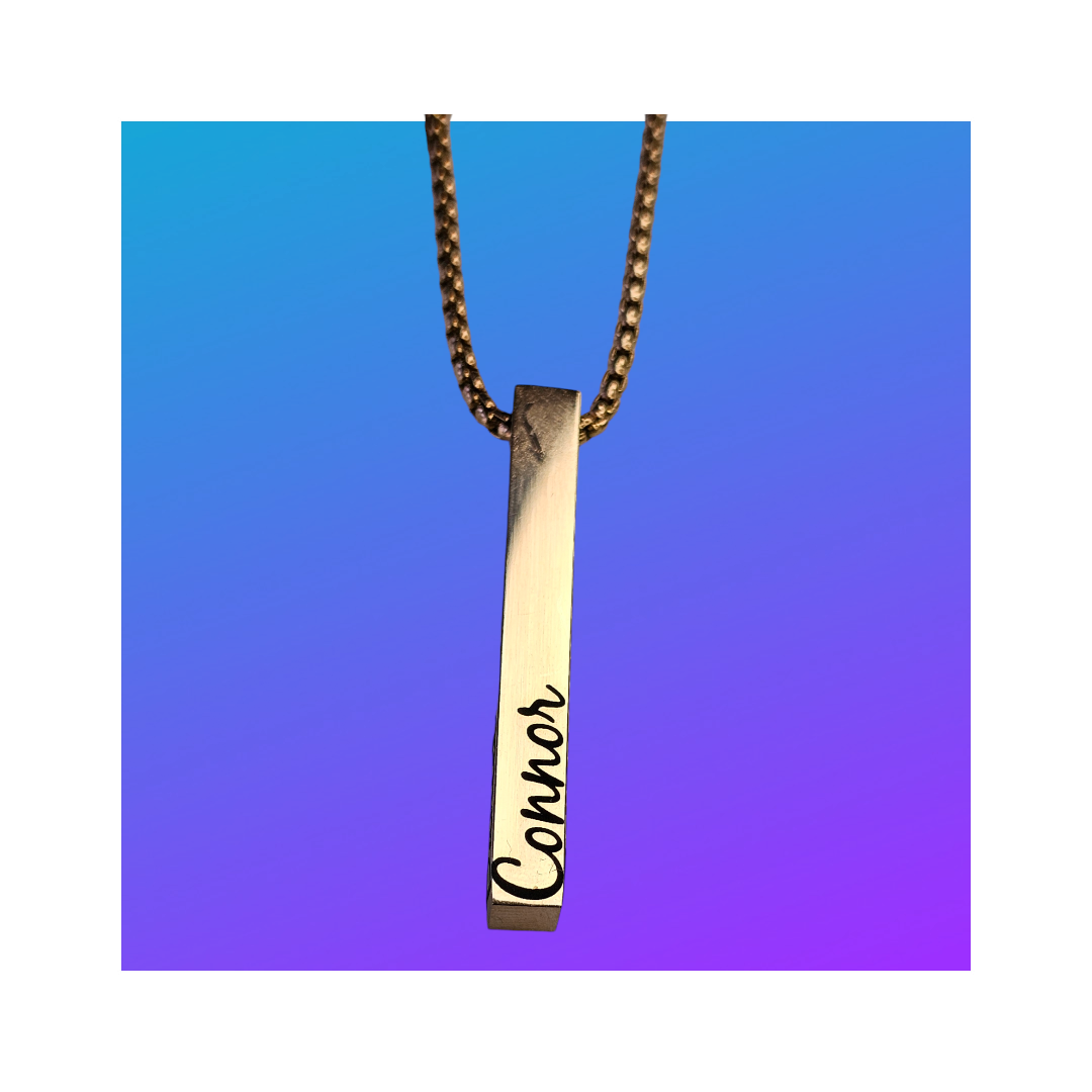 Name Bar Necklace (Rose Gold)