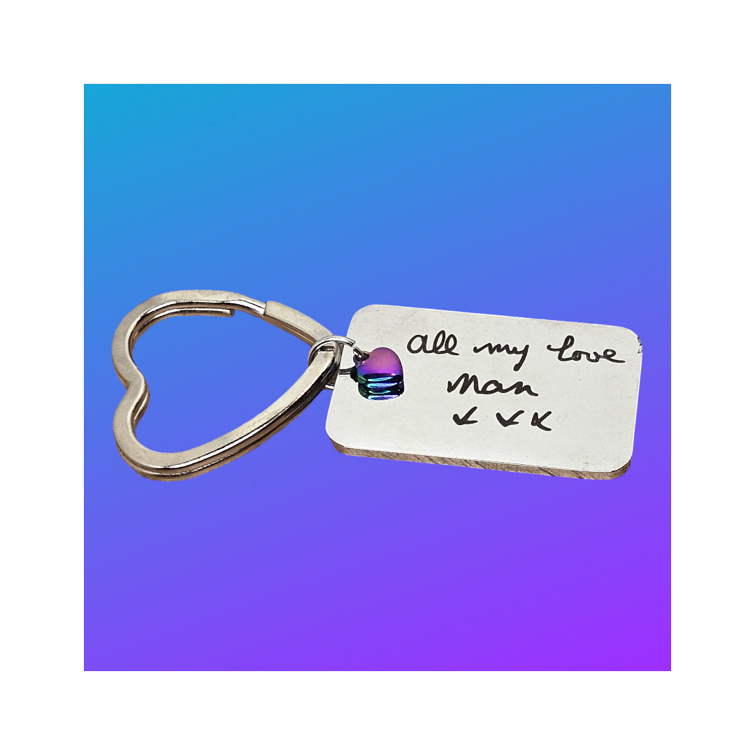 Dog Tag Photo Keyring